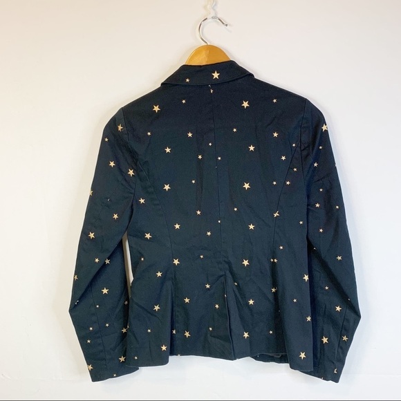 ModCloth Blazer Jacket black With gold stars size XS - Picture 6 of 7